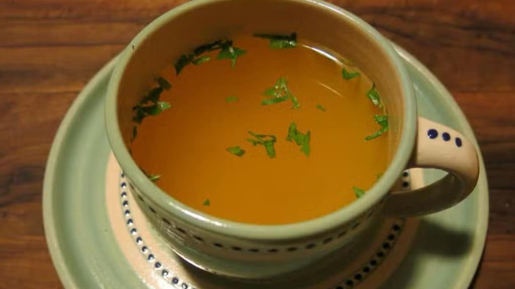 Cup of medicinal broth