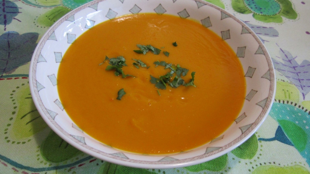 Zuppa di zucca con zenzero