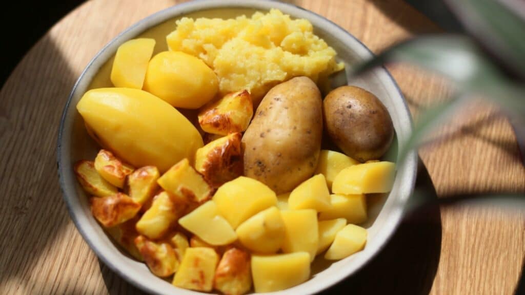 Variety of potatoes in the mono-eating cleanse