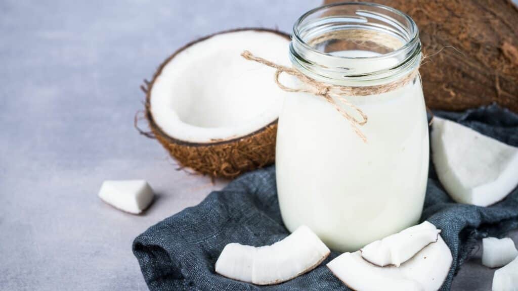 Coconut milk made according to Anthony William