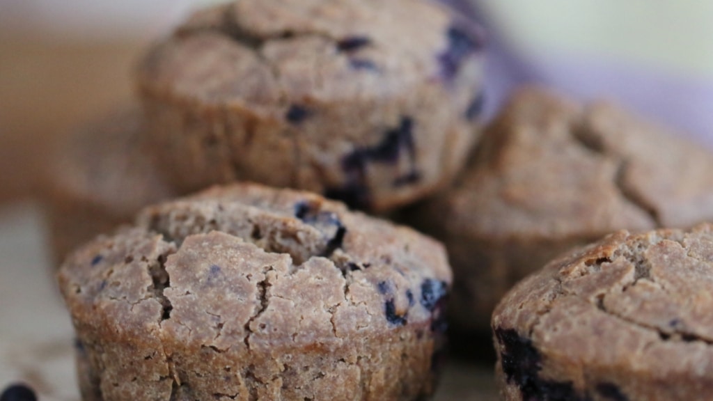 5 muffins de arándanos silvestres