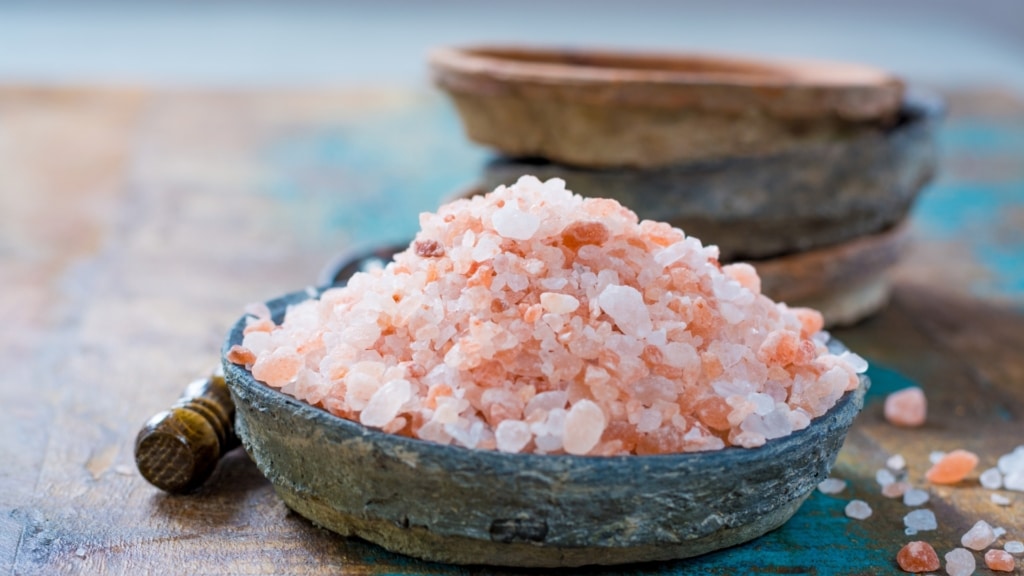 Bowl of red salt