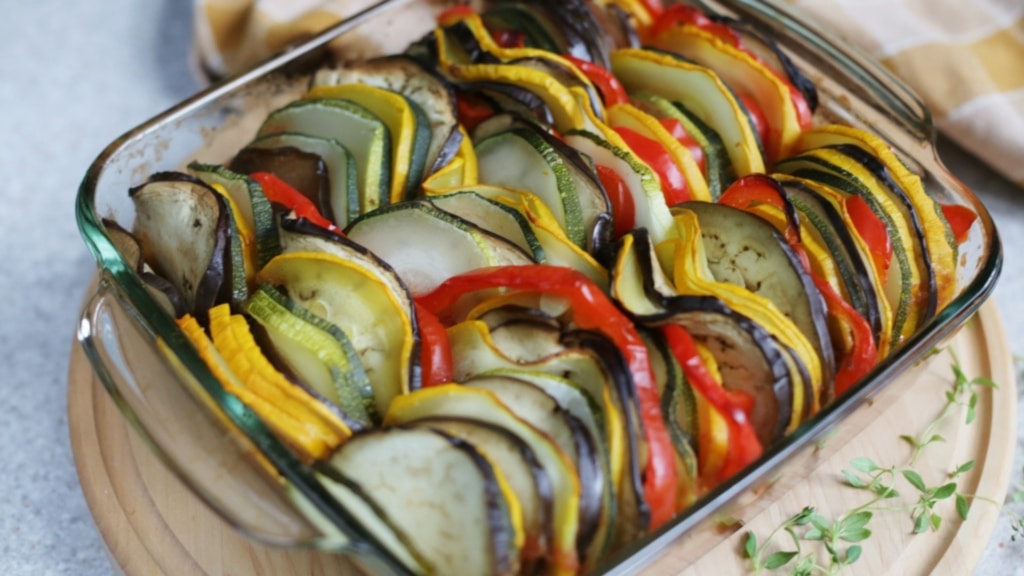 Ovenschaal met ratatouille