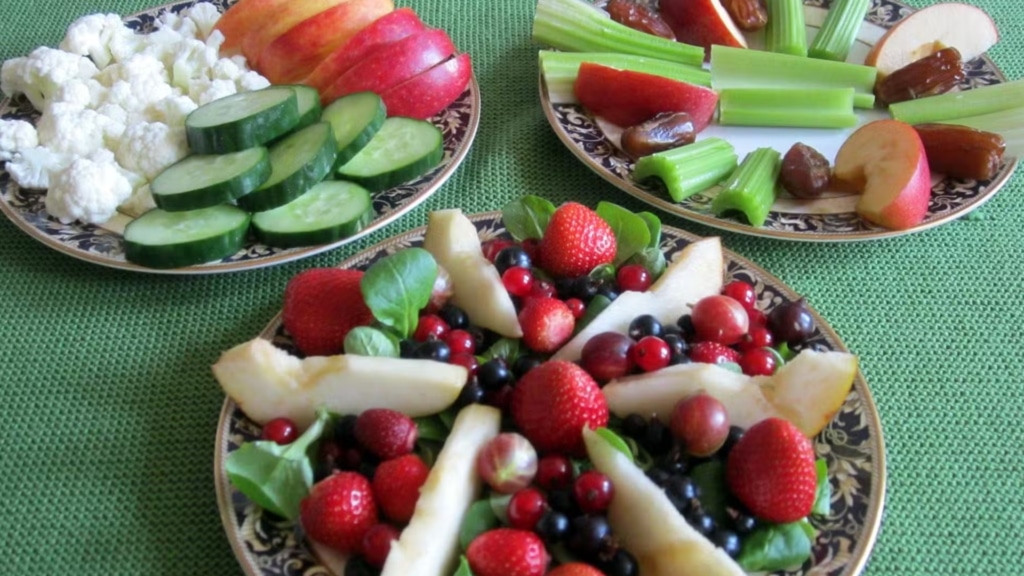 3 piatti di snack adrenalinici